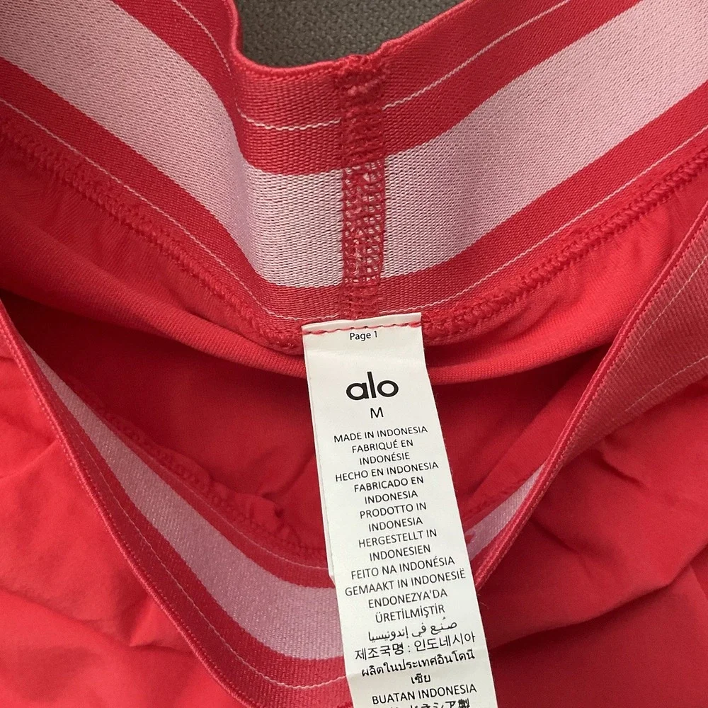 Alo Yoga Match Point Tennis Skirt Candy Red M